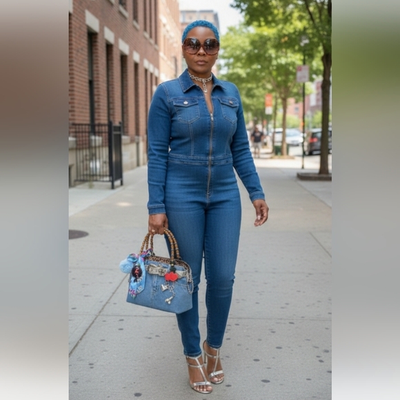 Handbags - Stylish Denim and Leopard Print Women's Bag